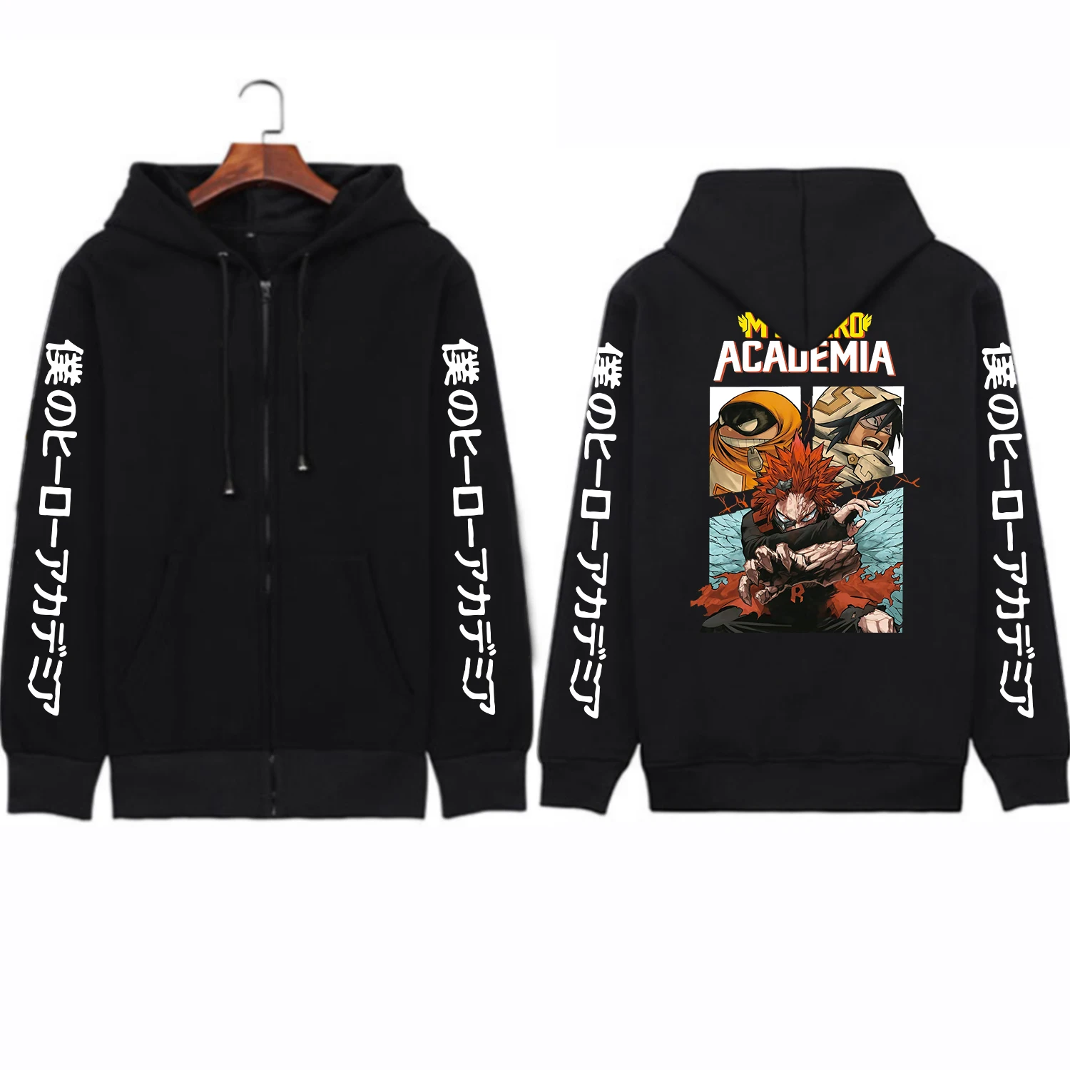 Japan Anime My Hero Academia Kirishima Eijiro Men Hoodies Women Oversized Tops Boku No Hero Academia Tamaki Amajiki Sweatshirt