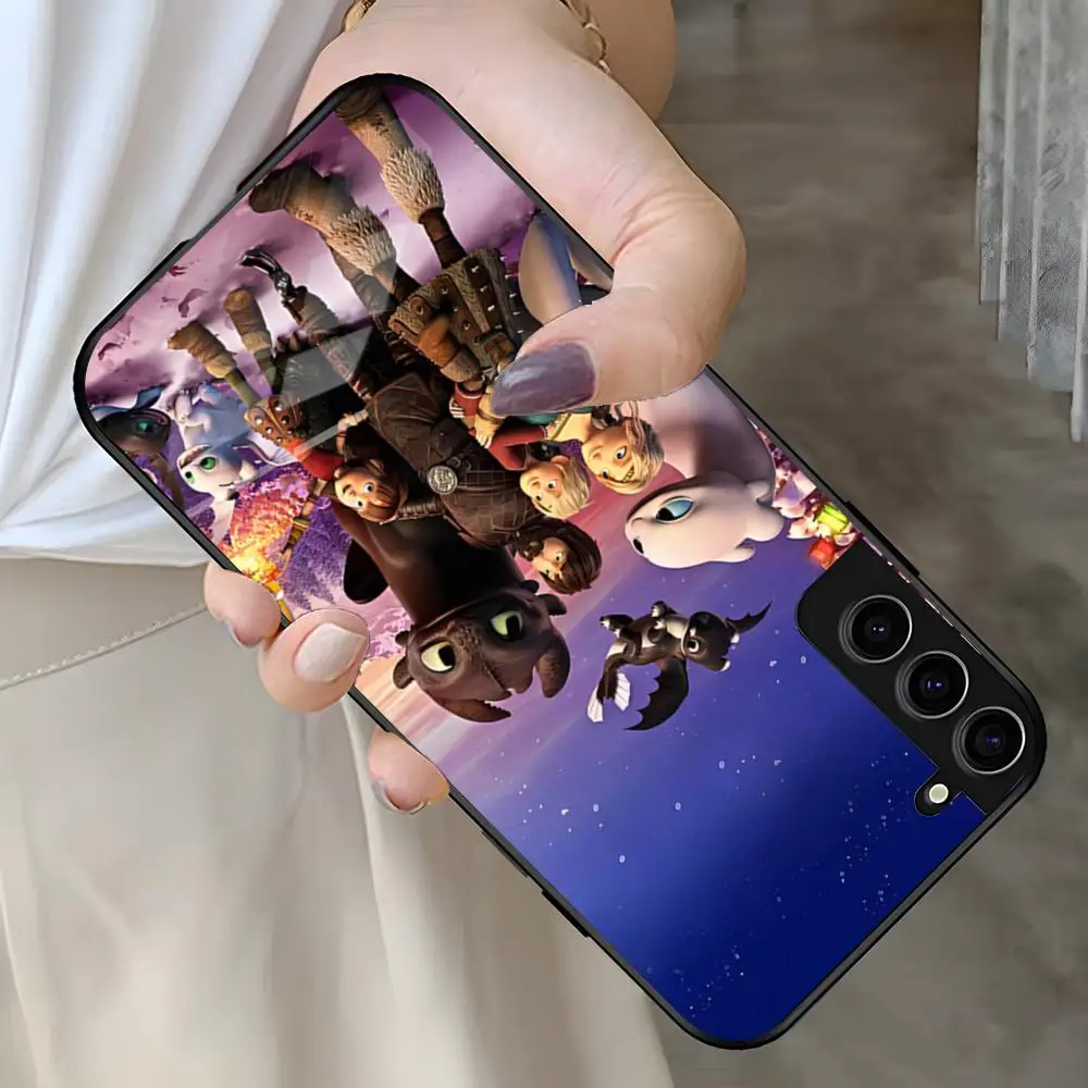 H-How Train Your Dragon Phone Case For Samsung A25 A13 A33 5G A54 A36 A35 A56 A52 A14 Shockproof Glass Cover