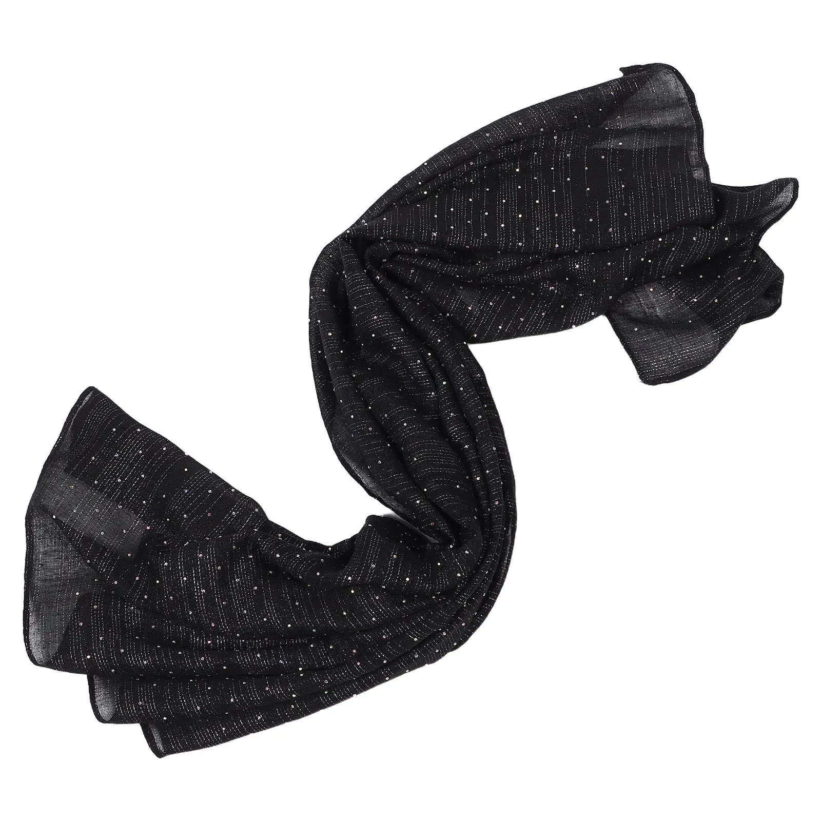 

Bright Silk Polyester Square Scarf Women Neck Fashion Accessories Hair Head for Black Scarves Miss