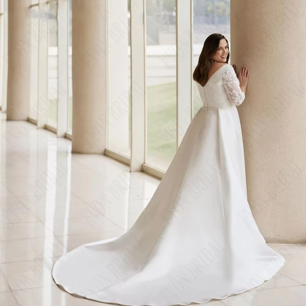 Customized Oversize Wedding Dresses with Pocket Ivory Soft Tulle 2025 Strapless Plus Size Bridal Gowns for Women Vestido De New