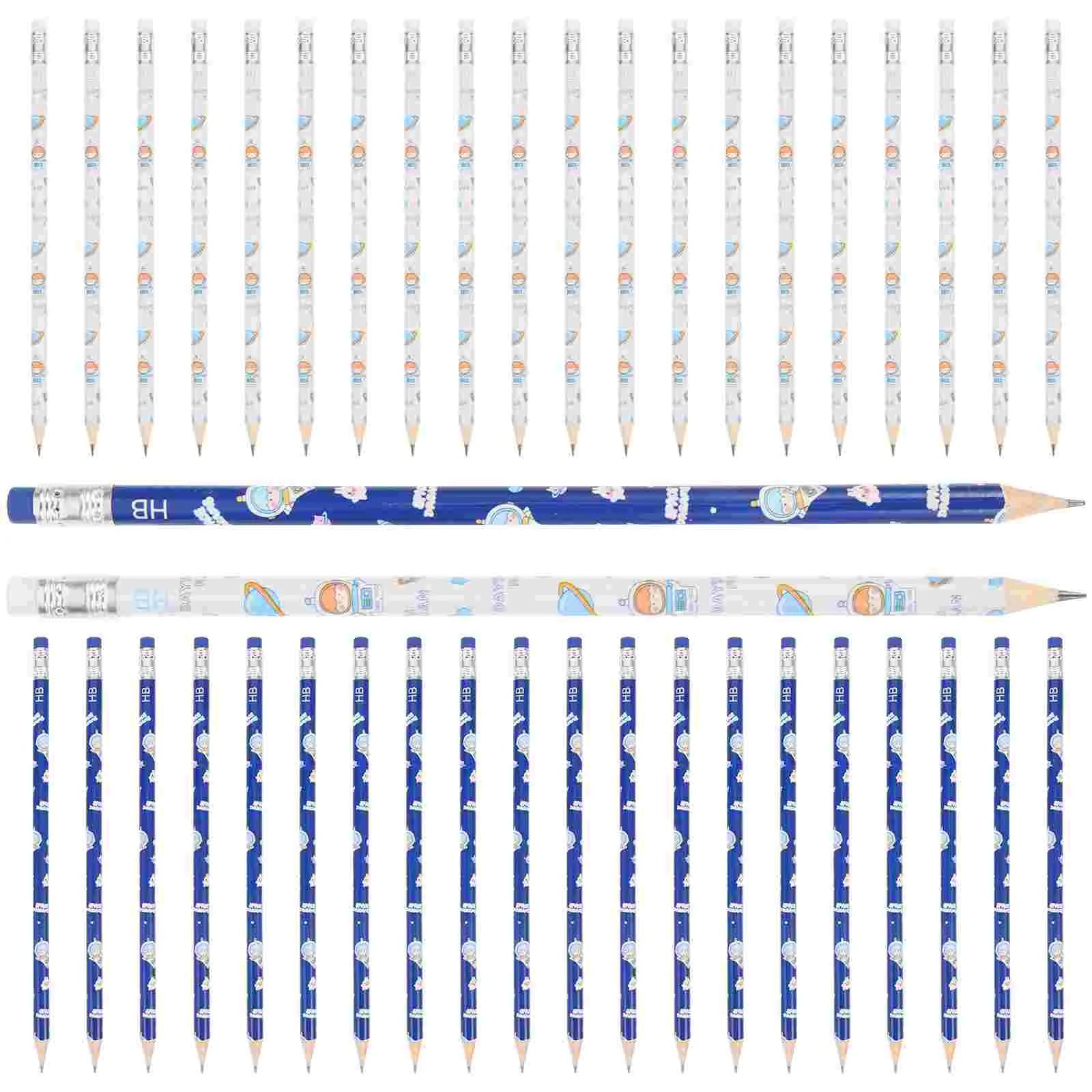 Imagem -04 - Lápis de Madeira hb Lápis Afiados Portátil Apagável Solúvel em Água Desenhos Animados Grafite Estudantes Crianças Escola 30 Pcs