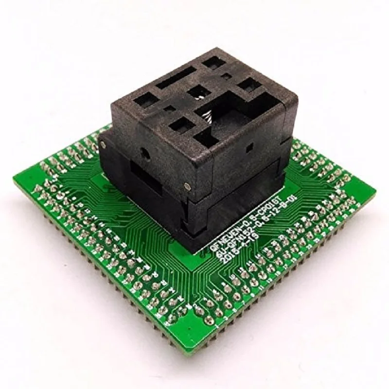 QFN programmer socket IC Test Socket IC550-0644-006-G Pitch 0.5mm Chip Size 9*9 Flash Adapter Clamshell QFN64 MLF64