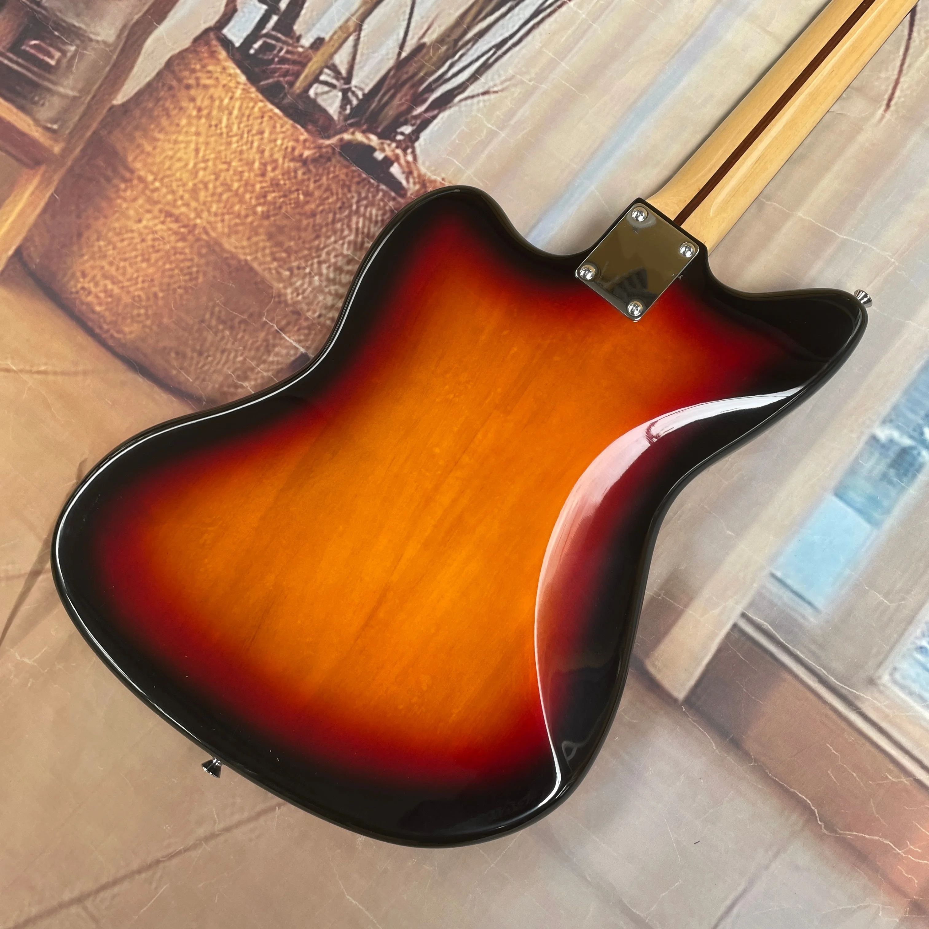 Classic Sunset Model Electric Guitar, with Vintage Pickguard and Independent Control Circuit Guitars, a Vintage Rock Guitarra view 6