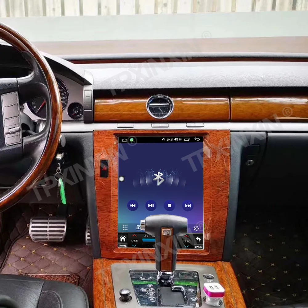 Auto Android 14 Carplay GPS Navigation For Volkswagen Phaeton 2008-2013 Car Radio Stereo Multimedia Player 12.1 Inches Head Unit