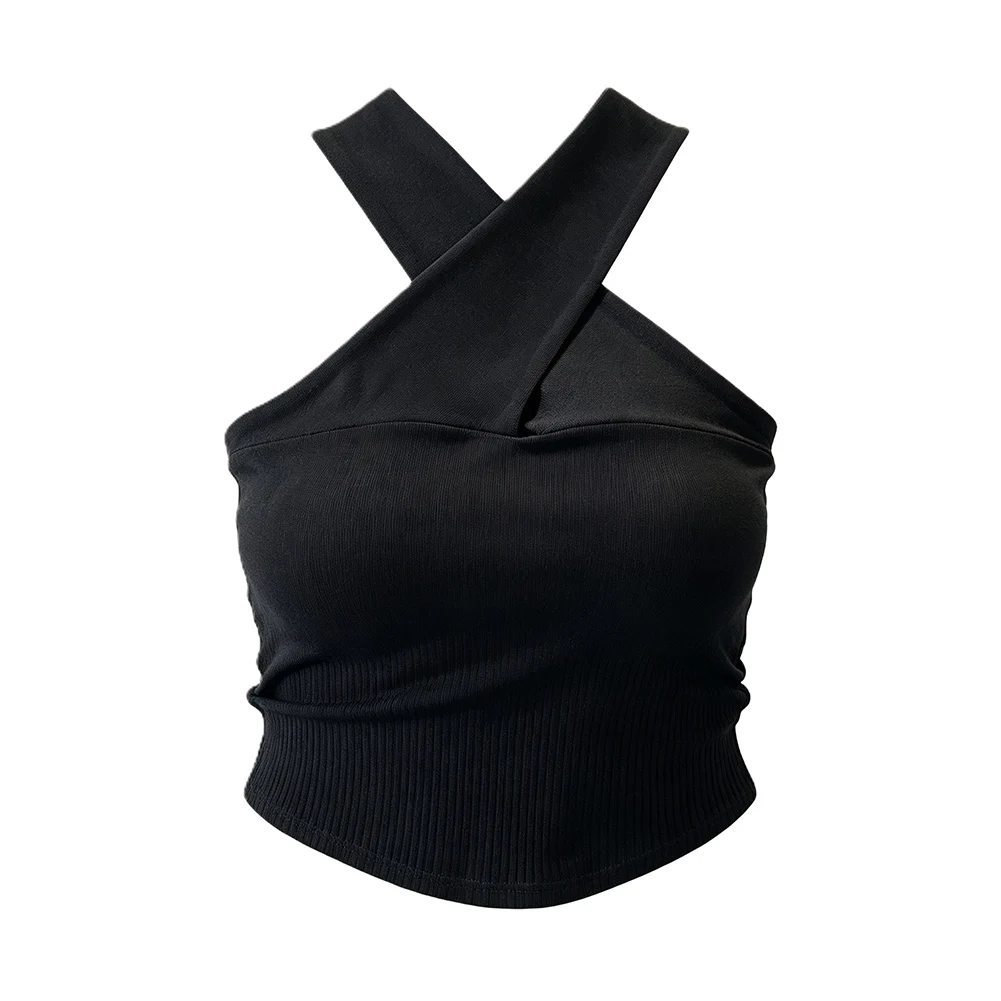 Cotton Sleeveless Halter Camisole for Women Designed for Four-Season Use in Vacation Beach Office and Cycling Scenarios