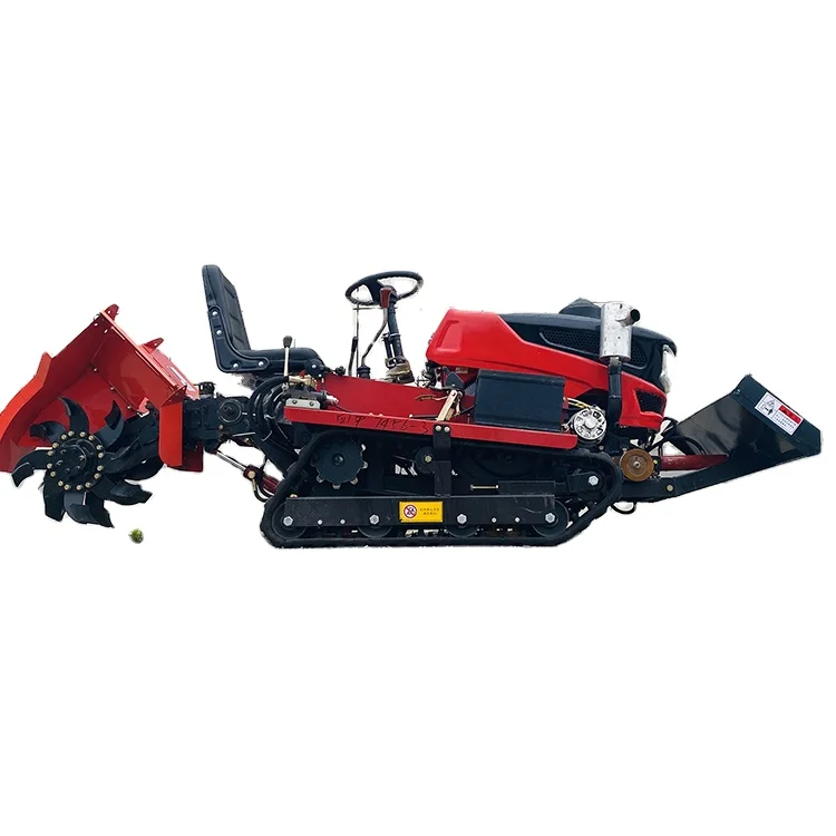 CE Approved Agricultural Micro Rubber Tracked Tractor Diesel Multifunctional Tracked Plow Is Selling Well