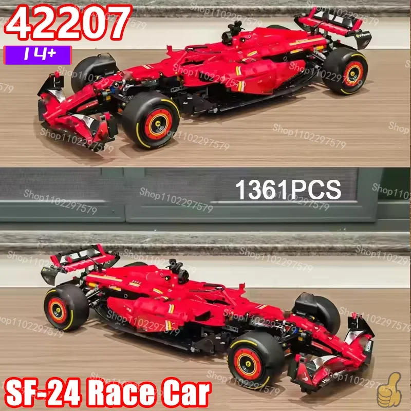 

НОВАЯ Технология: Конструктор 1361 деталь — Гоночные автомобили Speed Champions SF-24 RB20, детализированная модель для сборки, коллекционная модель MOC, декор, подарки