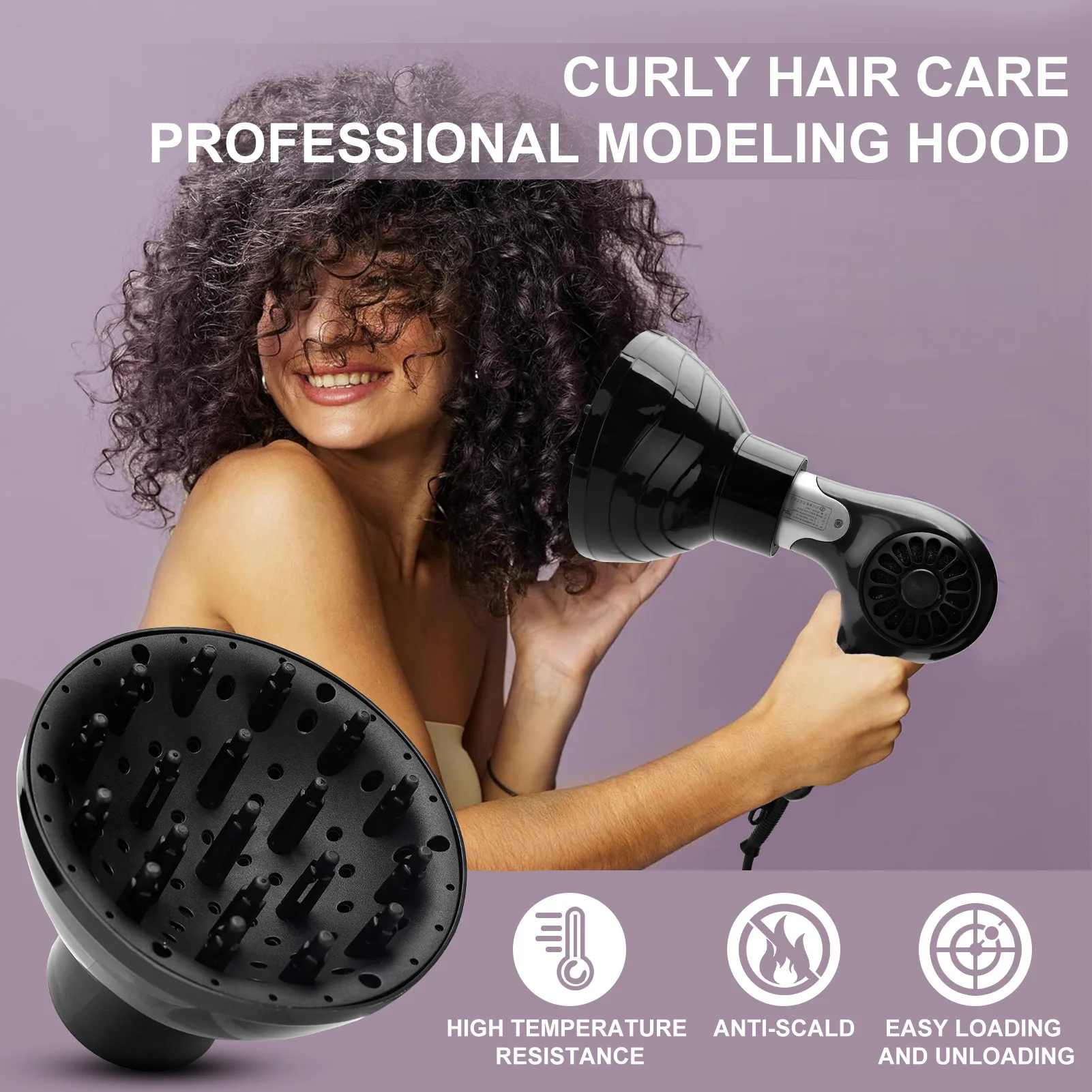 Barber Hairdressing Diffuser Barbershop Universal Curling Hair Dryer Cover Temperature Resistant Hairdryer Salon Household Tools