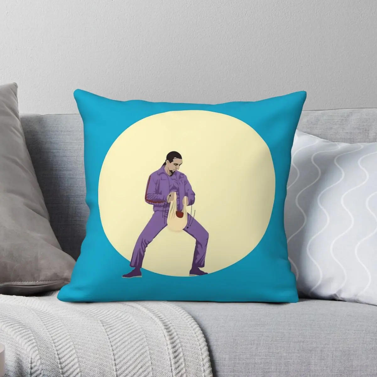Funda de almohada Jesús Quintana Big Lebowski, poliéster, lino, terciopelo, decoración creativa con cremallera, funda de cojín para habitación