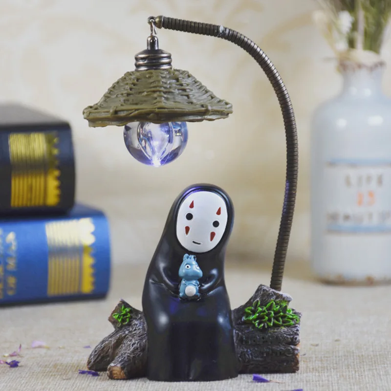Cartoon Anime Funny Night Light Home Decor Small Figurine Bedside Lamp Desktop Ornament Kawaii Birthday Gift view 6
