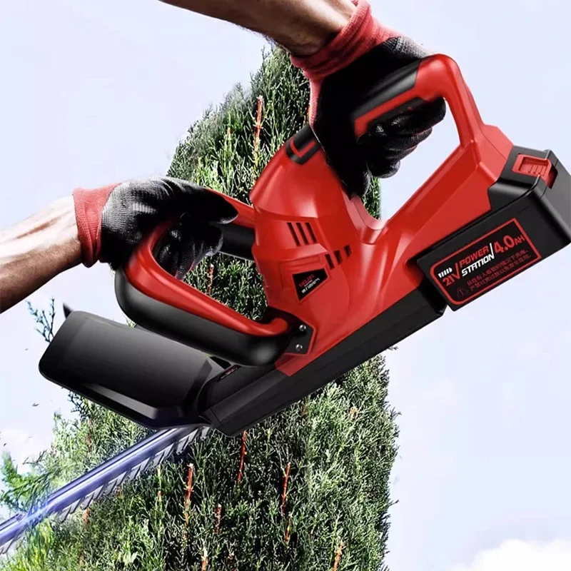 

Electric Hedge Trimmer, Rechargeable Lithium-Powered Greening Tea Shrub Trimmer, Gardening Tools 50Ah Agricultural Machinery