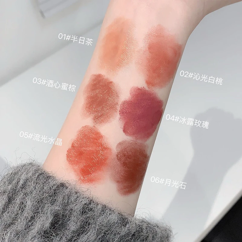 Thin Tube Solid Moisturizing Lipstick Water Light Juice Lip Gloss Sexy Full Lip Colored Lip Oil Durable Natural Korean Cosmetics