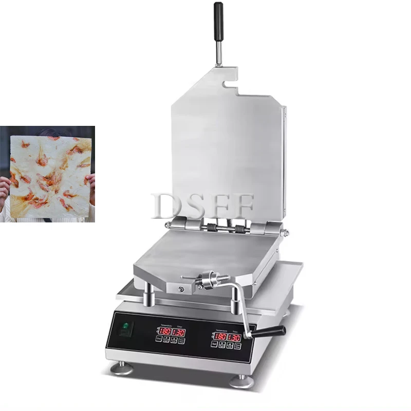 Multi Functional Shrimp Fossil Ice Machine For Leisure Food Seafood Pancake Forming Machine