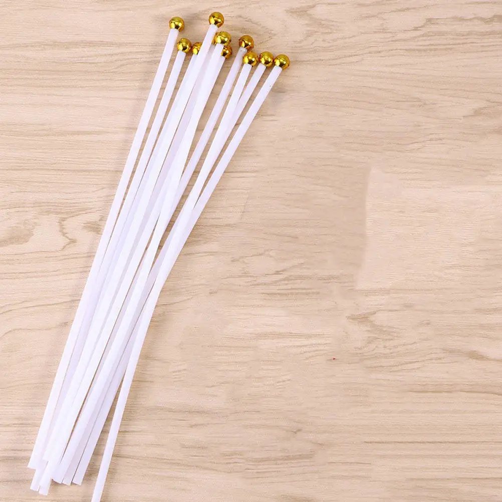 100Pcs Small Hand-Cranked Flagpoles Premium Plastic Flagpole Accessories for Flags Easy Install Hooded Pole for Sporting Events