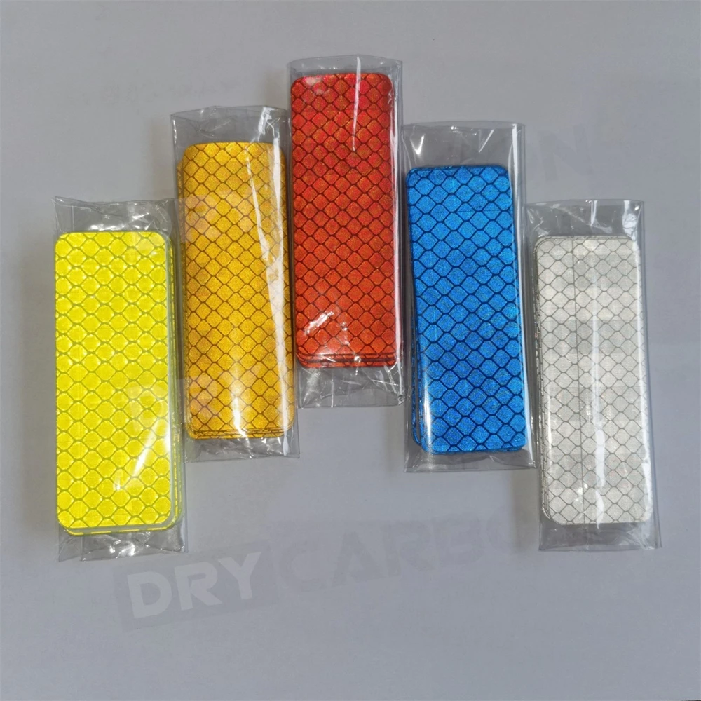 Reflective Car Door Stickers Safety Opening Warning Reflector Tape Decal Car Accessories Exterior Reflector Sticker 30*80mm