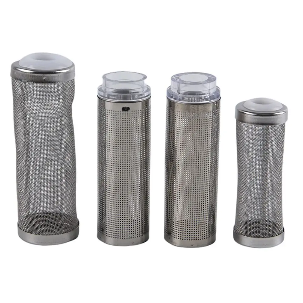 Cylinder Aquarium Inflow Inlet Filter Useful Stainless Steel Inflow Inlet Protect Caps 12mm/16mm Durable Aquarium Filter