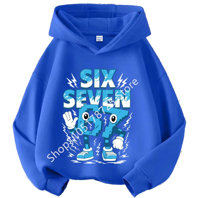 

67 Six Seven Italian Brainrot hoodie Funny Graphic pullover girls Boys Warm Kids Fall Hoodie Casual unisex Sweatshirt