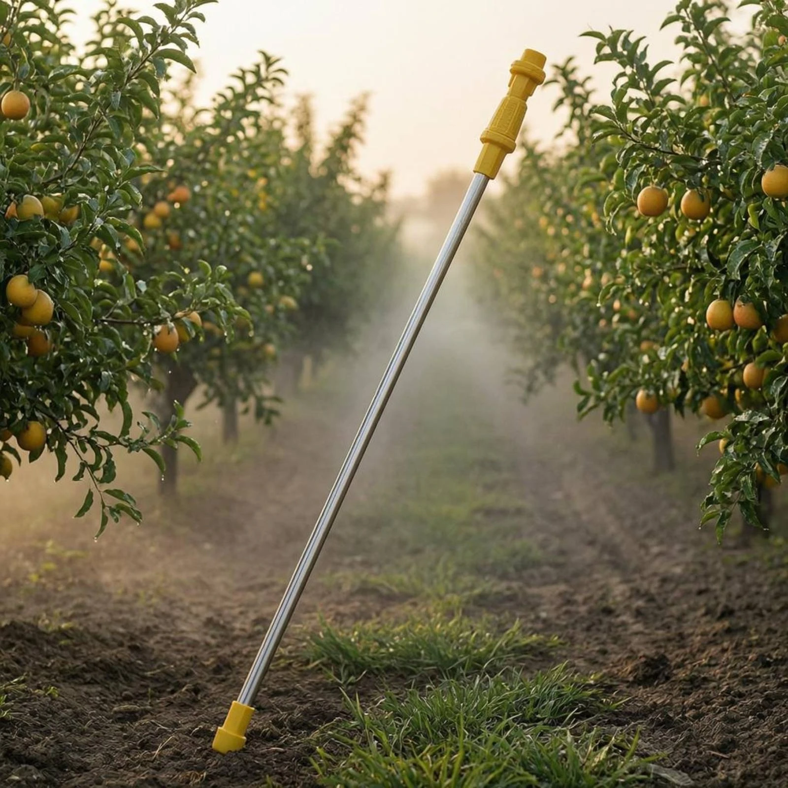Stainless Steel Applicator Rod Sturdy Duty Fruit Tree Spray Pole Telescopic Applicator Pole Accurate Spraying for Gardeners