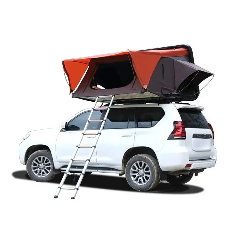 Wholesale Popular Waterproof Foldable Car Rooftop Tent Hard Shell with Oxford Fabric and Ladder for Outdoor Camping!