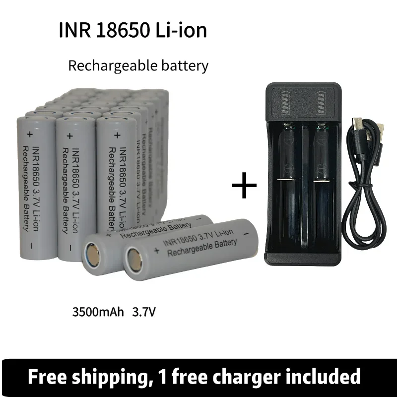 Free Shipping NRC18650BD charger 3.7v Rechargeable Battery 3500mAh 25A 18650Battery Lithium Ion Power Battery for electric tool