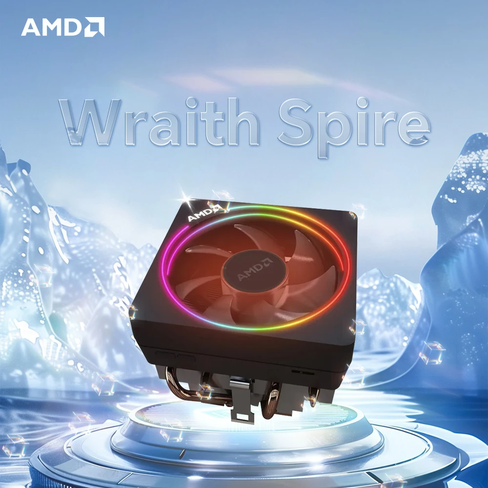 AMD Wraith Prism RGB Cooler Air Water Cooling Support AM4 AM5 Motherboard AMD R3 R5 R7 R9 Processor CPU Cooler Fan
