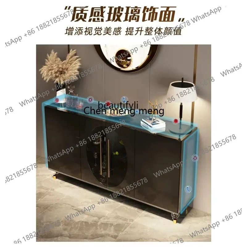 LHY26 ss New style Modern light luxury door cabinet Italian rock slab simple dining side cabinet high-end living room storage de