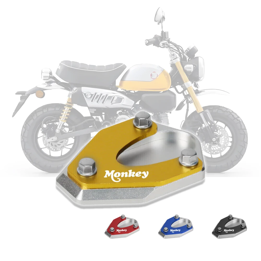 Monkey Motorcycle Kickstand Side Foot Stand Enlarge Pad Extension For HONDA MONKEY 125 2019-2022 GROM 125 2013-2023
