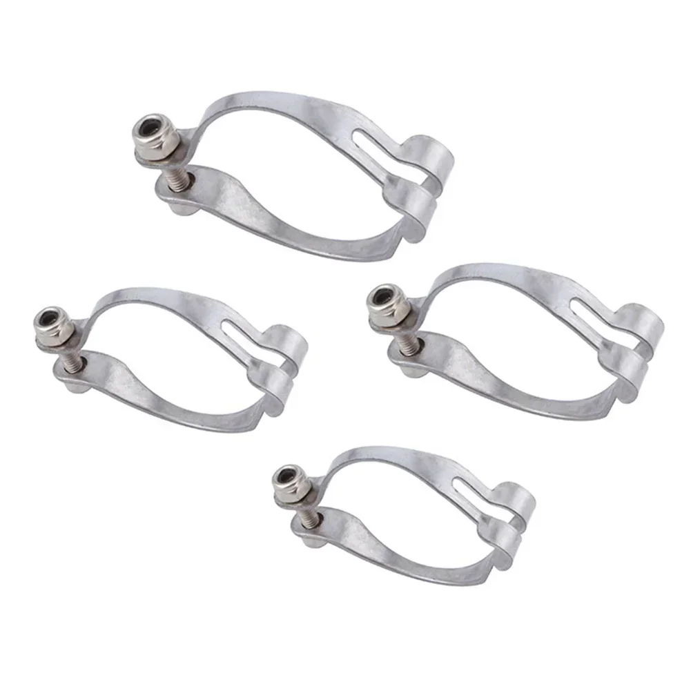 3 Pcs Bike Bicycle Steel Frame Cable Clips Clamps Guides Silver Shifting Cable Fix Accessories Suitable For Retro Cars