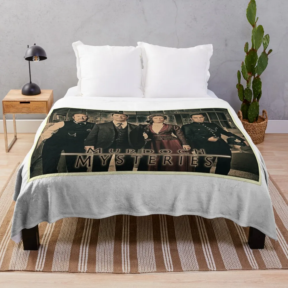 Murdoch Mysteries Dramatic Print Throw Blanket blankets and blankets Camping Blanket Blanket For Sofa