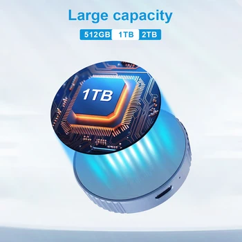 Oscoo ssd 512gb 1tb md008 ssd externo portátil e magnético ssd com pd 3.0 100w carregamento rápido 10 gbps ssd iphone 15pro/pro max