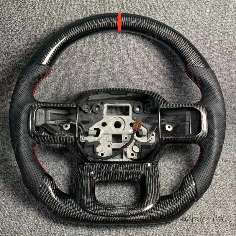 

Customized Real Heated Carbon Fiber Sport Car Steering Wheel for Ford Ford Raptor F150 2021-2025 W/Carbon Frame