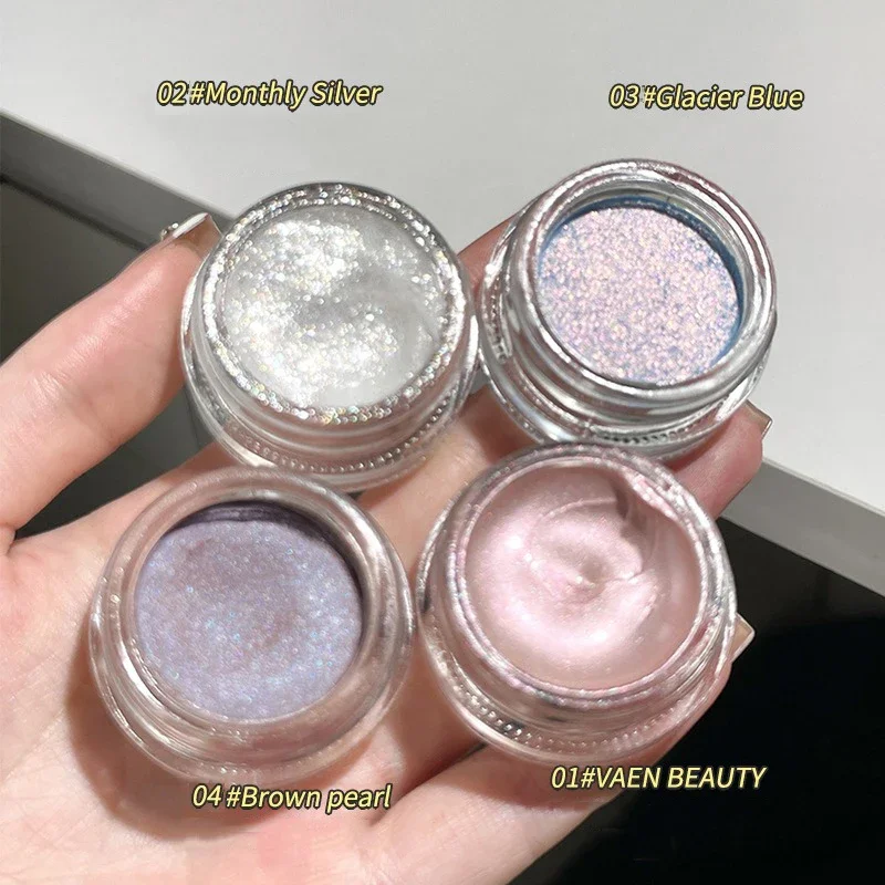 Glitter Liquid Eyeshadow Waterproof Pearlescent Shiny Eye Shadow Brighten Lying Silkworm Makeup Highlight Multi-purpose Cosmetic