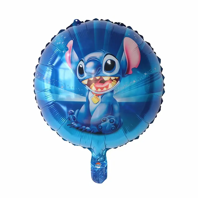 50pcs18inch Disney Lilo&Stitch themed birthday party decoration, children's toys, gifts, baby showers, party cartoon decorations