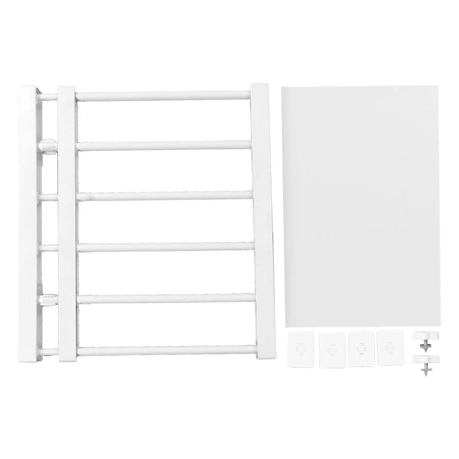 

Adjustable 16.5in Width Tension Shelf Space Saving Multipurpose Telescopic for bathroom Closet Organizer Durable Design