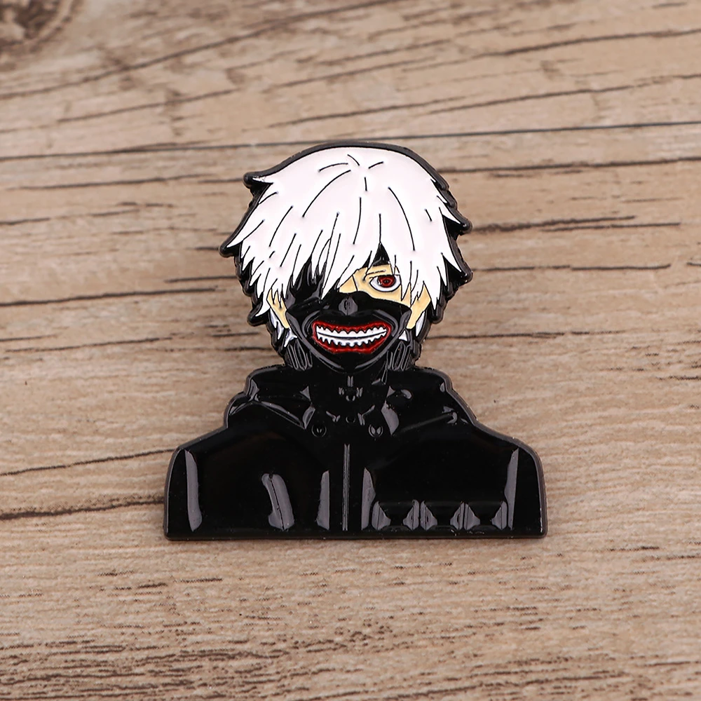 

Anime Tokyo Ghoul Kaneki Ken Cosplay Props Metal Badge Pin Alloy Brooch Accessories