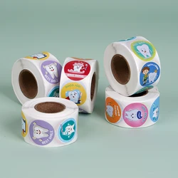 Cute Dental Tooth Shaped Stickers Children Reward Cartoon Teeth Sticker Wallstickers Decoration Dentistry Clinic Gifts