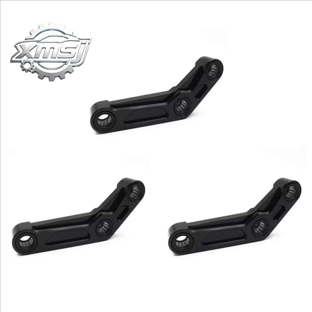 3X Motorcycle Rear Suspension Cushion Connecting For MT07 FZ07 2014-2023 XSR700 YZF R7 Lowering Links Kit Black