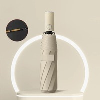 Automatic Umbrellas Outdoor Portable Fold Umbrellas Sunshade UV Protection Umbrella Wind Reinforced Sunscreen Practical Umbrella