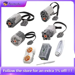APP Programming Power Functions Set 8-way Remote Control Power Set M/L/XL/Sevro Motor Power Group for Legoeds Brick Toys Gift