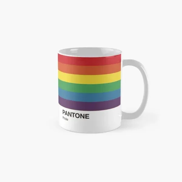 Pantone Pride Classic  Mug Photo Handle Round Printed Gifts Design Drinkware Image Simple Cup Picture Tea Coffee