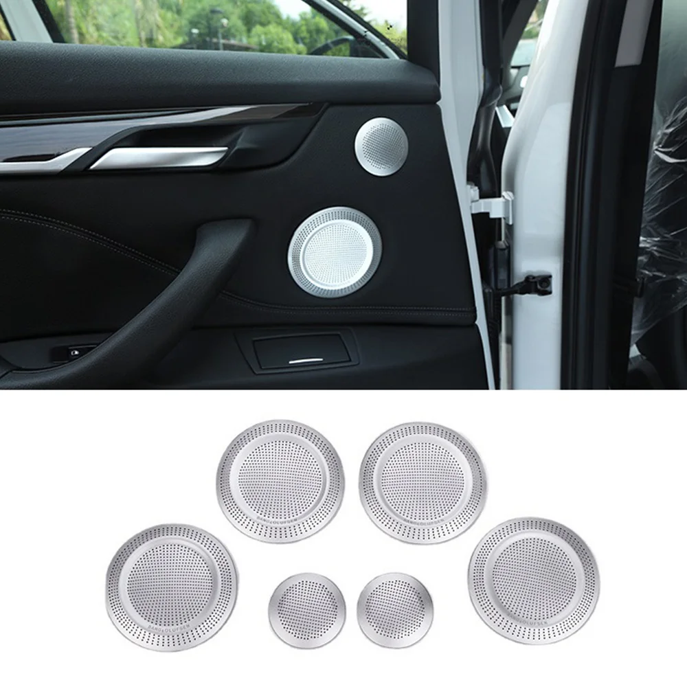 Car Front Door Speaker Cover Horn Decorative Cover Trim Sticker for-BMW X1 F48