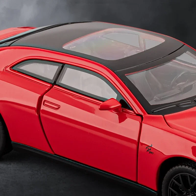 1:32 شاحن دودج دايتونا EV 2025 سبيكة سيارة نموذج الصوت والضوء التراجع لعبة أطفال المقتنيات هدية عيد ميلاد