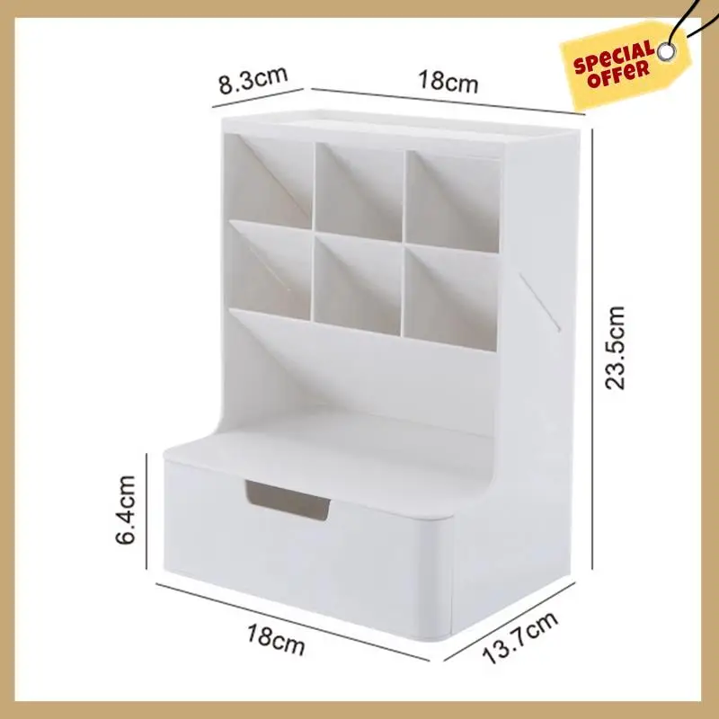 Multifunctional Pen Holder Storage Box Drawer Multi-Layer Dustproof Desktop Office Supplies Storage Box Pink Durable Easy To Use