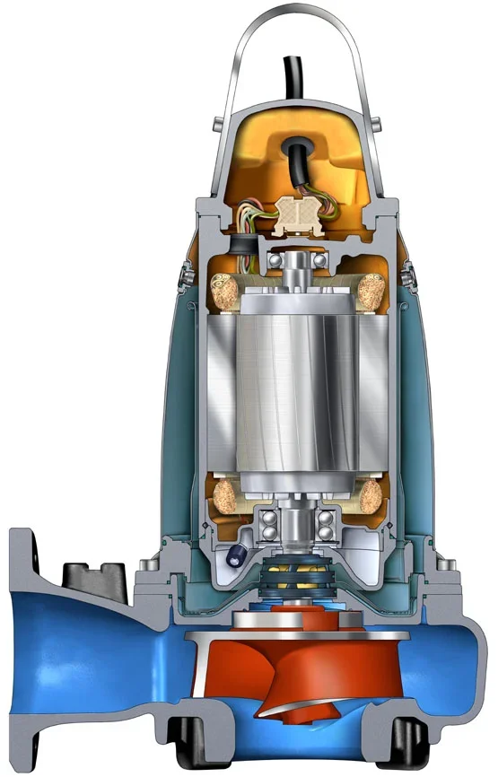 Electric Submersible Pump N-Type Impeller Stainless Steel Efficient Wastewater Extraction Motor