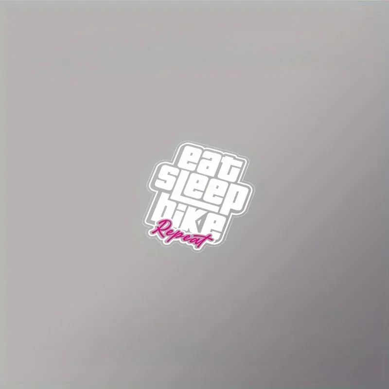 ملصقات دراجة مقاومة للماء "Eat Sleep Ride Repeat" - غطاء متين من مادة PVC ودراجة الطريق والدراجات الجبلية، مقاوم للخدش، للاستخدام الخارجي #5