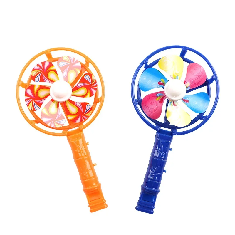 2Pcs Coloful Windmill Party Props Random Color Children Gift Plastic Funny Musical Developmental Toy KIds Whistle Toys Kids Gift