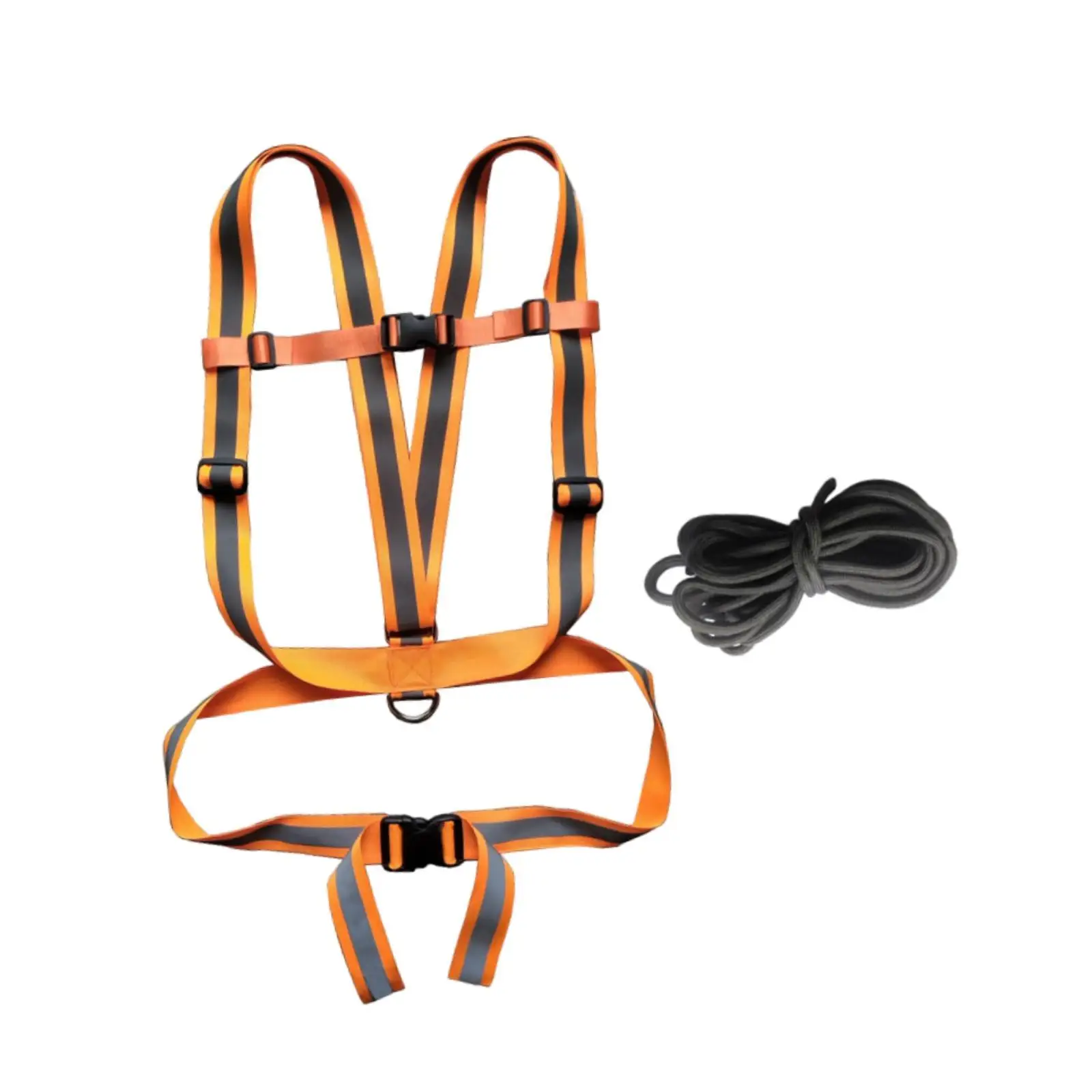Deer Drag and Harness with Reflective Strips Hunting Accessories Heavy Duty Portable Deer Drag Strap for Farmer Outdoor Supplies