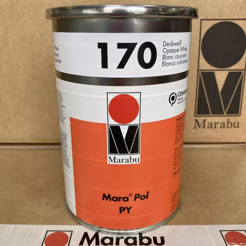 

Marabu оригинальные немецкие чернила Malebaut PY170 Extra White PP PE металлические высококачественные шелковые трафаретные чернила для печати