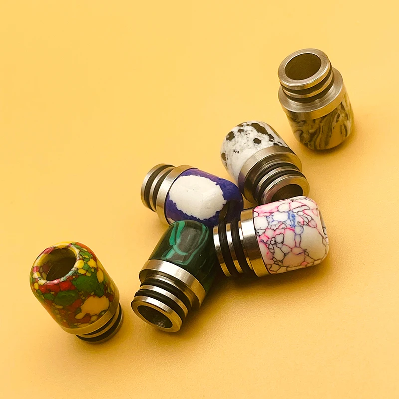 DSX 510 Drip Tip Stainless Steel Marble Heat Resistance mouthpiece for RTA Atomizer Dotaio box E-cig accessories