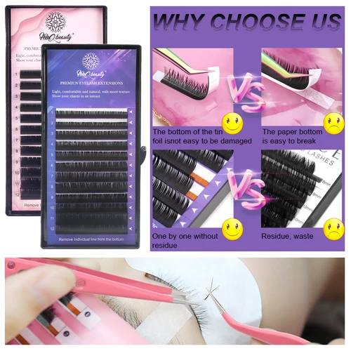 Imagen 2 del producto Juego de 268 Uds de pinceles para extensiones de pestañas, microcepillo profesional para labios, Mini ventilador USB, anillo de pegamento, pinzas para pestañas, herramientas de maquillaje